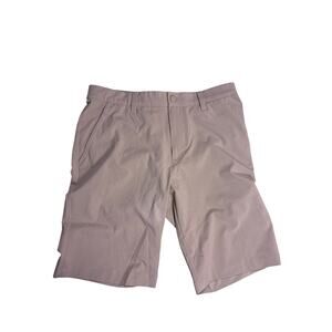 Adidas Performance Golf Shorts Mens 30W Beige Khaki Lightweight Athletic Casual
